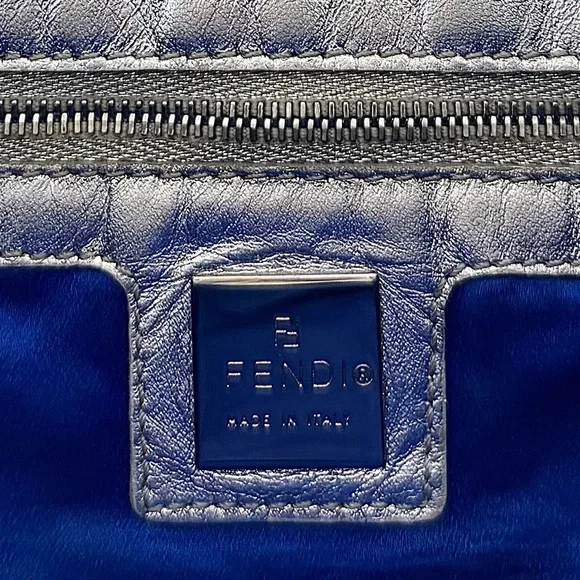 •SOLD• RARE Fendi Metallic Silver Sequin Baguette - Picture 8 of 8